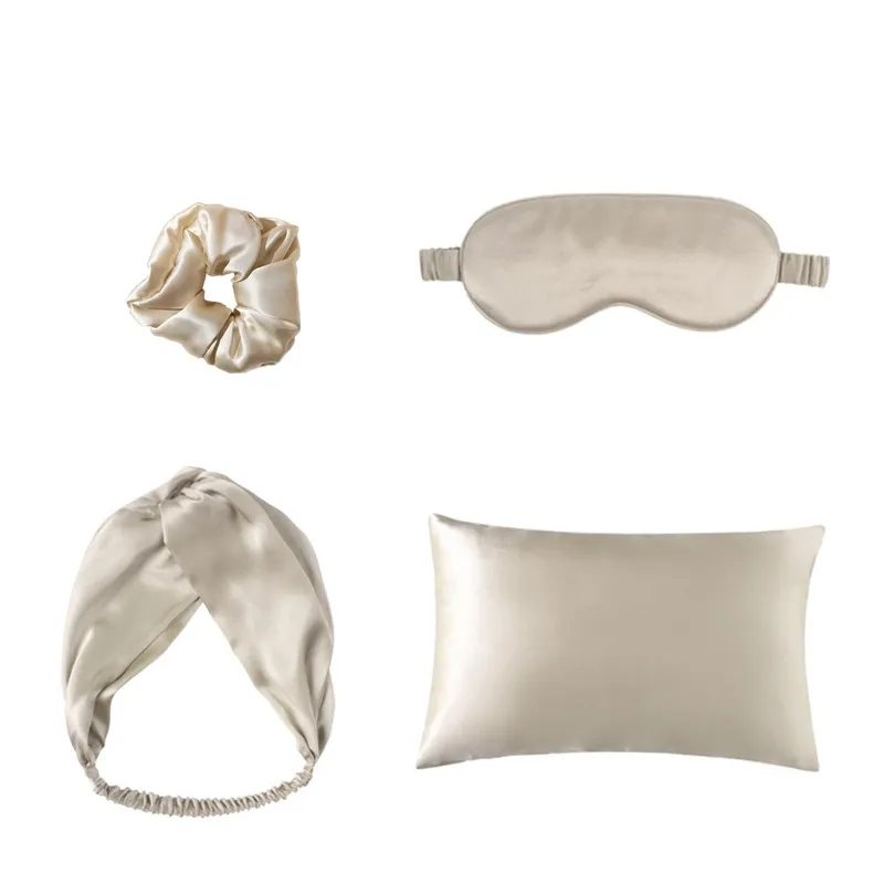Satin sleep set with eye mask